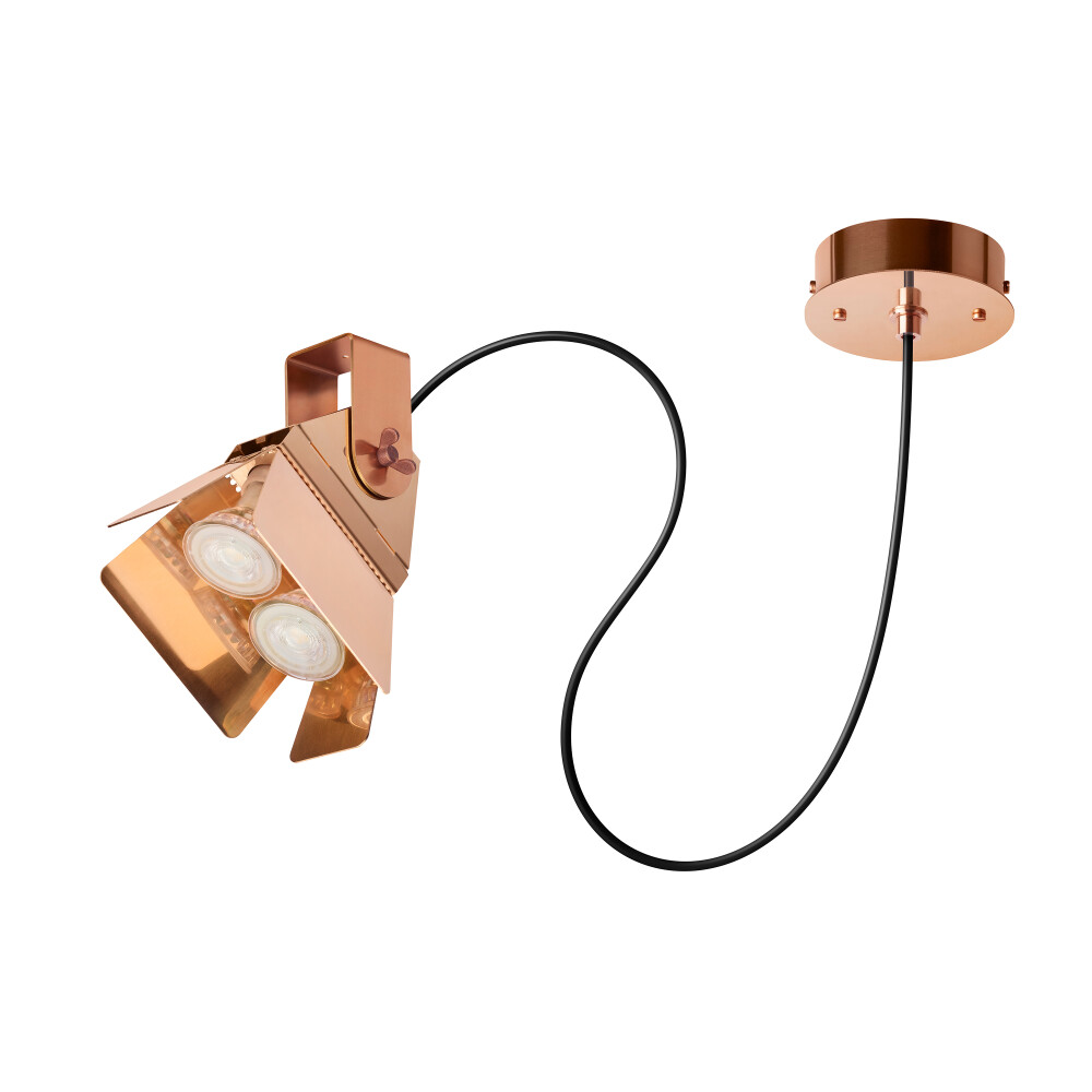 PHE Ledspot canopy Copper pendant lamp jpg