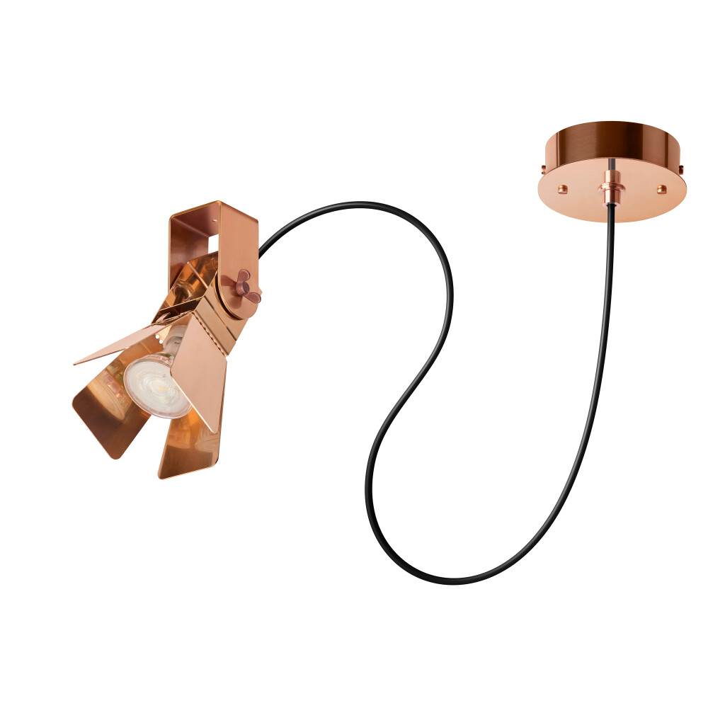 PHE Ledspot canopy Copper pendant lamp jpg