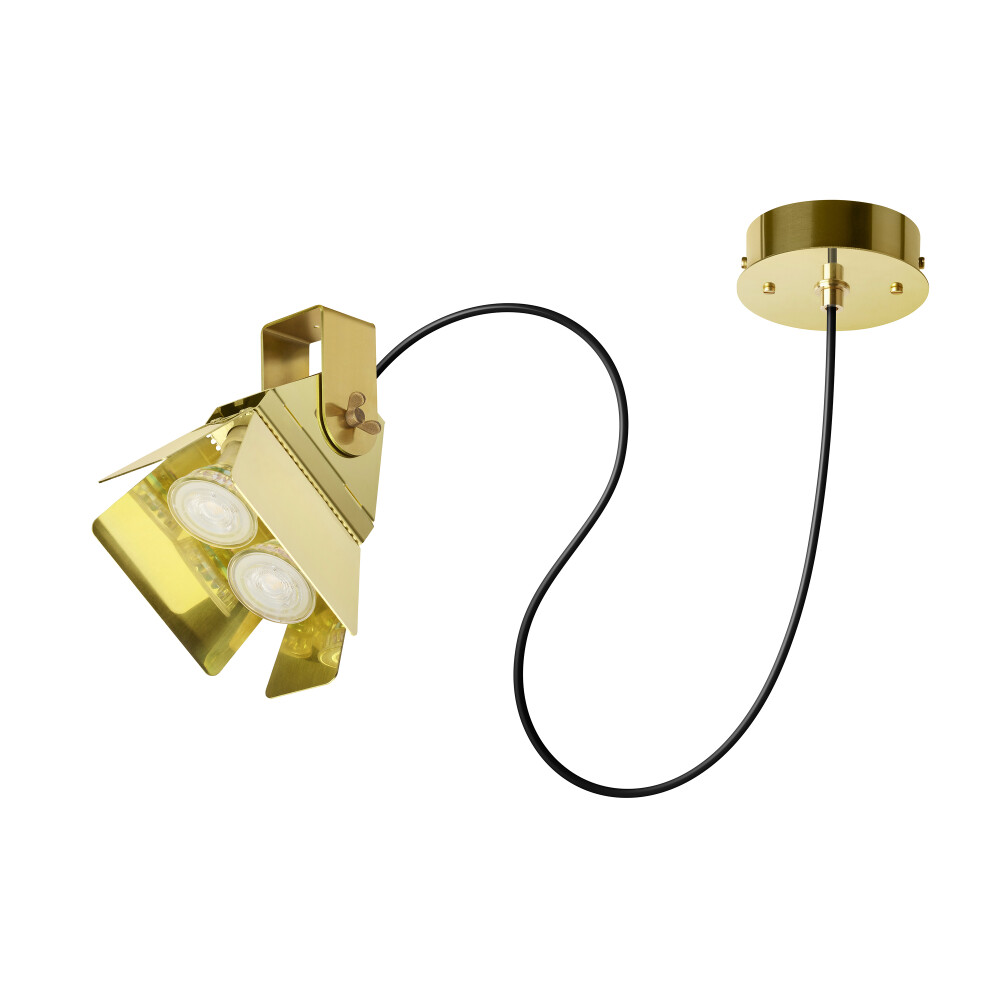 PHE Ledspot canopy Brass pendant lamp jpg